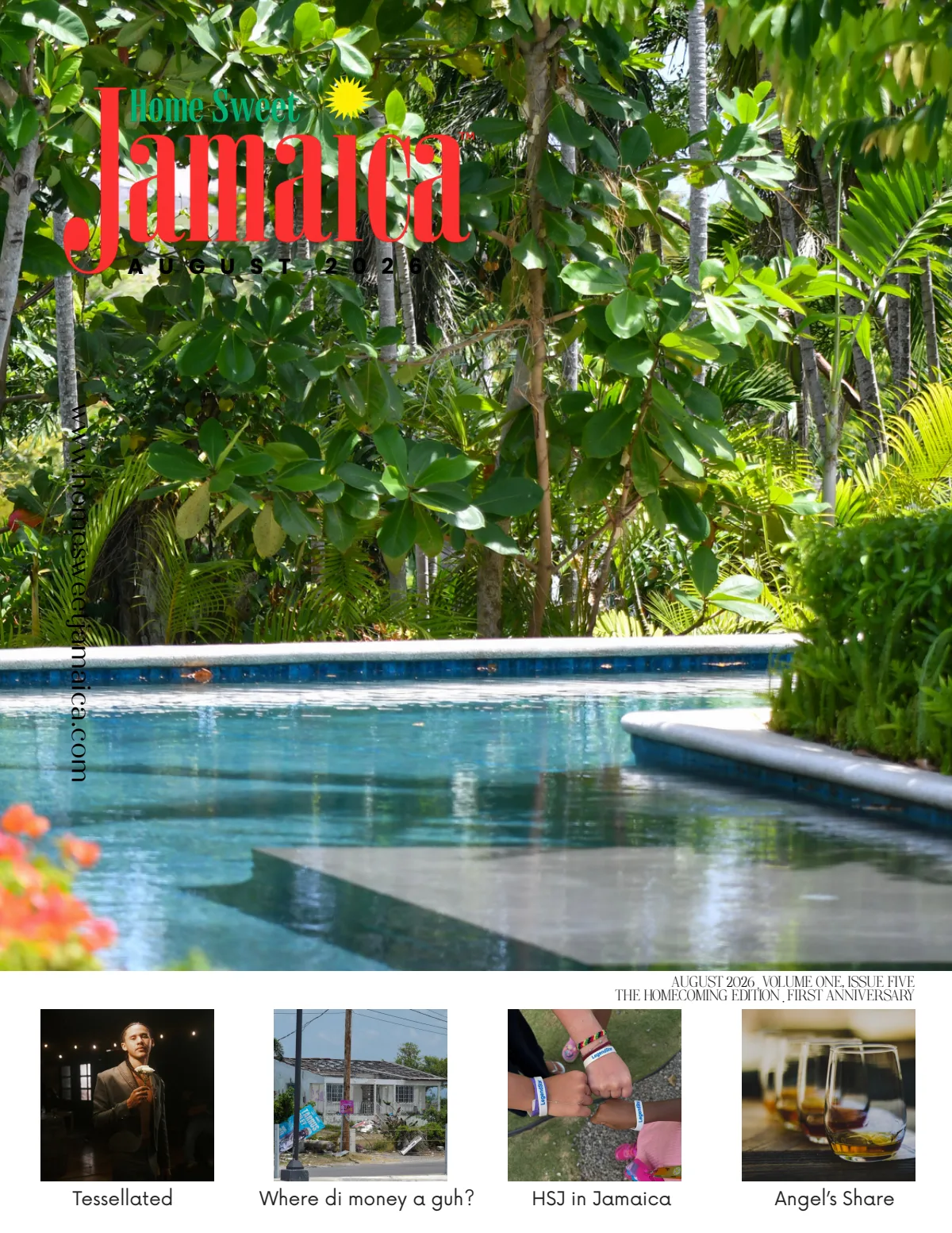 The Homecoming Edition — Home Sweet Jamaica Magazine, August 2026 cover